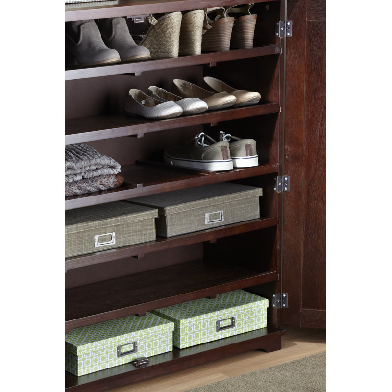 Charlton Home 38 Pair Shoe Storage Cabinet Reviews Wayfair